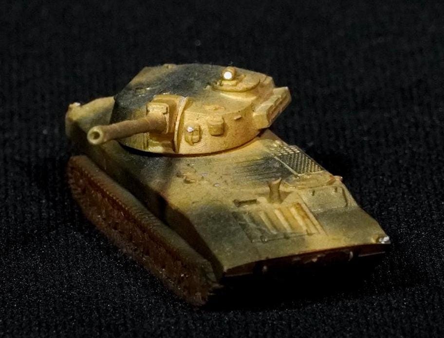2S1 Gvozdika Unpainted Miniature – Dark Grey Resin Self-Propelled Howitzer – 1/48 • 1/56 • 1/64 • 1/72 • 1/76 • 1/87 • 1/100 • 1/144