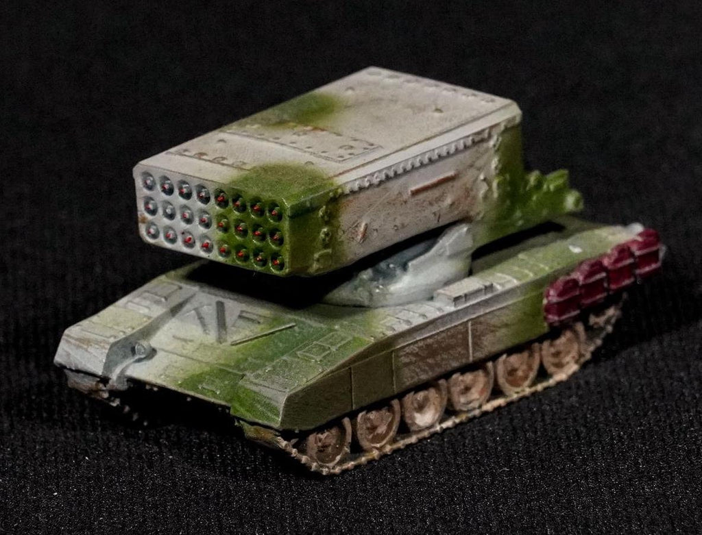 TOS-1 Unpainted Miniature – Dark Grey Resin Heavy Rocket Artillery System – 1/48 • 1/56 • 1/64 • 1/72 • 1/76 • 1/87 • 1/100 • 1/144