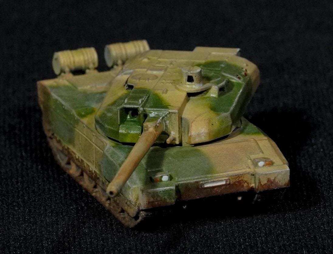 Leclerc Unpainted Miniature – Dark Grey Resin French Main Battle Tank – 1/48 • 1/56 • 1/64 • 1/72 • 1/76 • 1/87 • 1/100 • 1/144