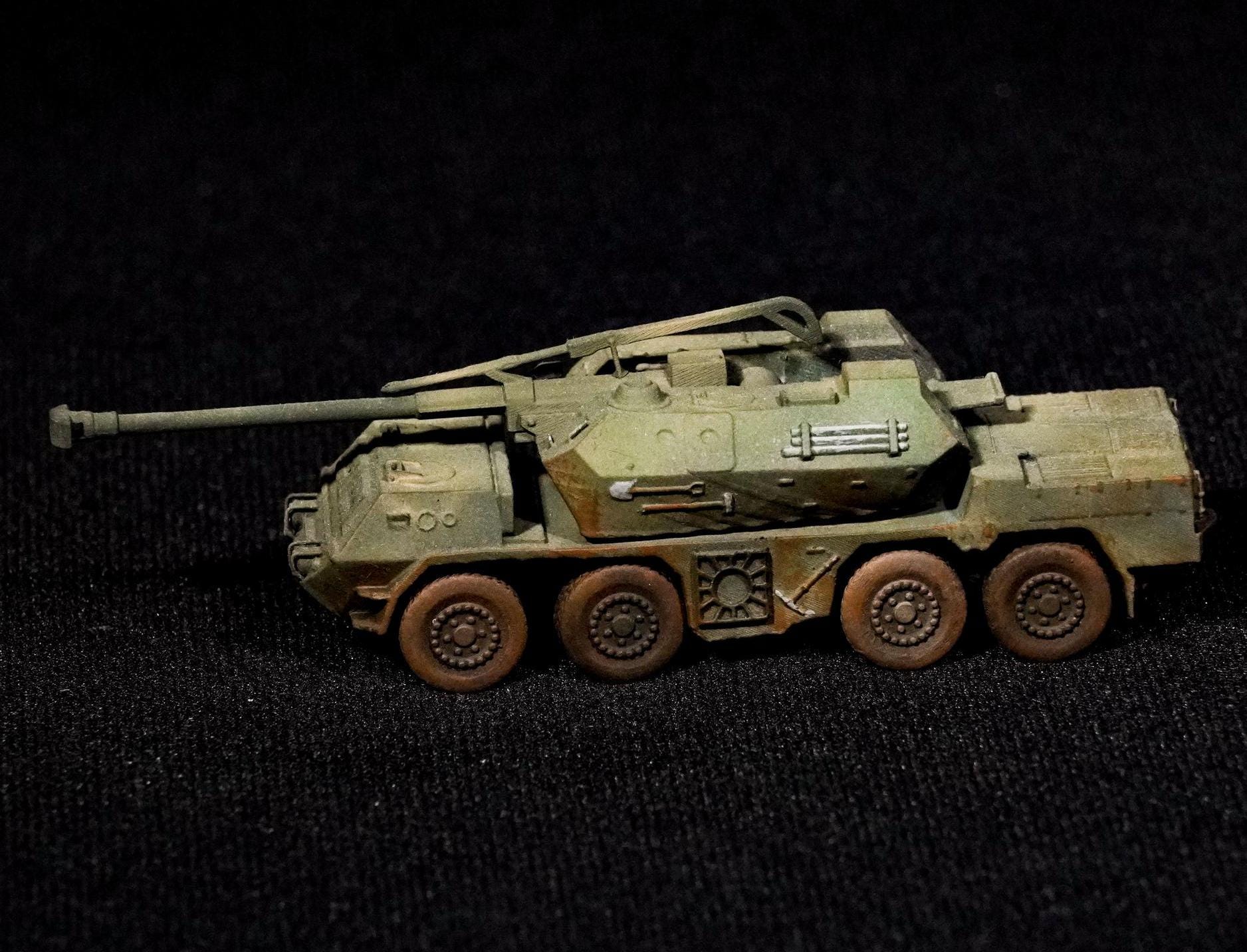 Vz. 77 Dana Unpainted Miniature – Dark Grey Resin Wheeled Self-Propelled Howitzer – 1/48 • 1/56 • 1/64 • 1/72 • 1/76 • 1/87 • 1/100 • 1/144