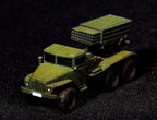 BM-21 Grad Unpainted Miniature – Dark Grey Resin Rocket Artillery Truck – 1/48 • 1/56 • 1/64 • 1/72 • 1/76 • 1/87 • 1/100 • 1/144