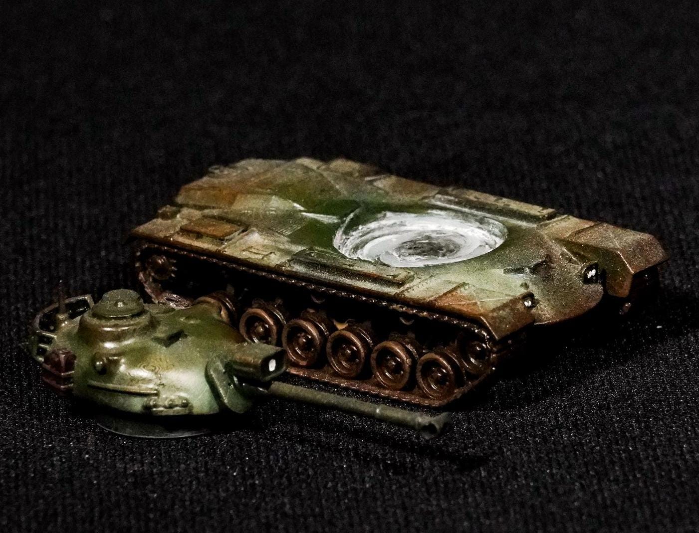 M48 Patton Unpainted Miniature – Dark Grey Resin U.S. Main Battle Tank – 1/48 • 1/56 • 1/64 • 1/72 • 1/76 • 1/87 • 1/100 • 1/144