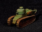 Renault FT Unpainted Miniature – Dark Grey Resin French Light Tank – 1/48 • 1/56 • 1/64 • 1/72 • 1/76 • 1/87 • 1/100 • 1/144