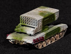 TOS-1 Unpainted Miniature – Dark Grey Resin Heavy Rocket Artillery System – 1/48 • 1/56 • 1/64 • 1/72 • 1/76 • 1/87 • 1/100 • 1/144