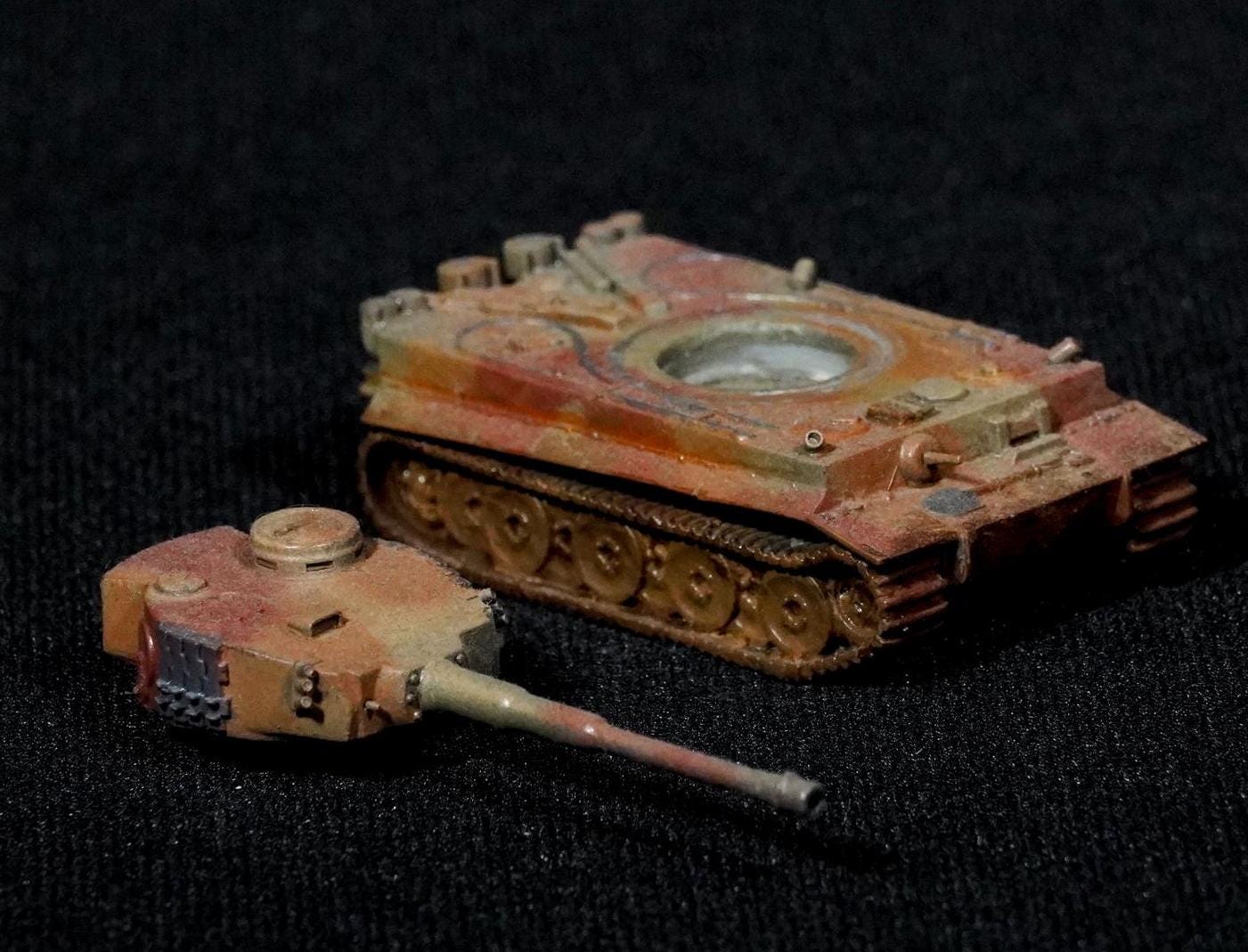 Tiger I Unpainted Miniature – Dark Grey Resin German Heavy Tank – 1/48 • 1/56 • 1/64 • 1/72 • 1/76 • 1/87 • 1/100 • 1/144