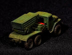 BM-21 Grad Unpainted Miniature – Dark Grey Resin Rocket Artillery Truck – 1/48 • 1/56 • 1/64 • 1/72 • 1/76 • 1/87 • 1/100 • 1/144