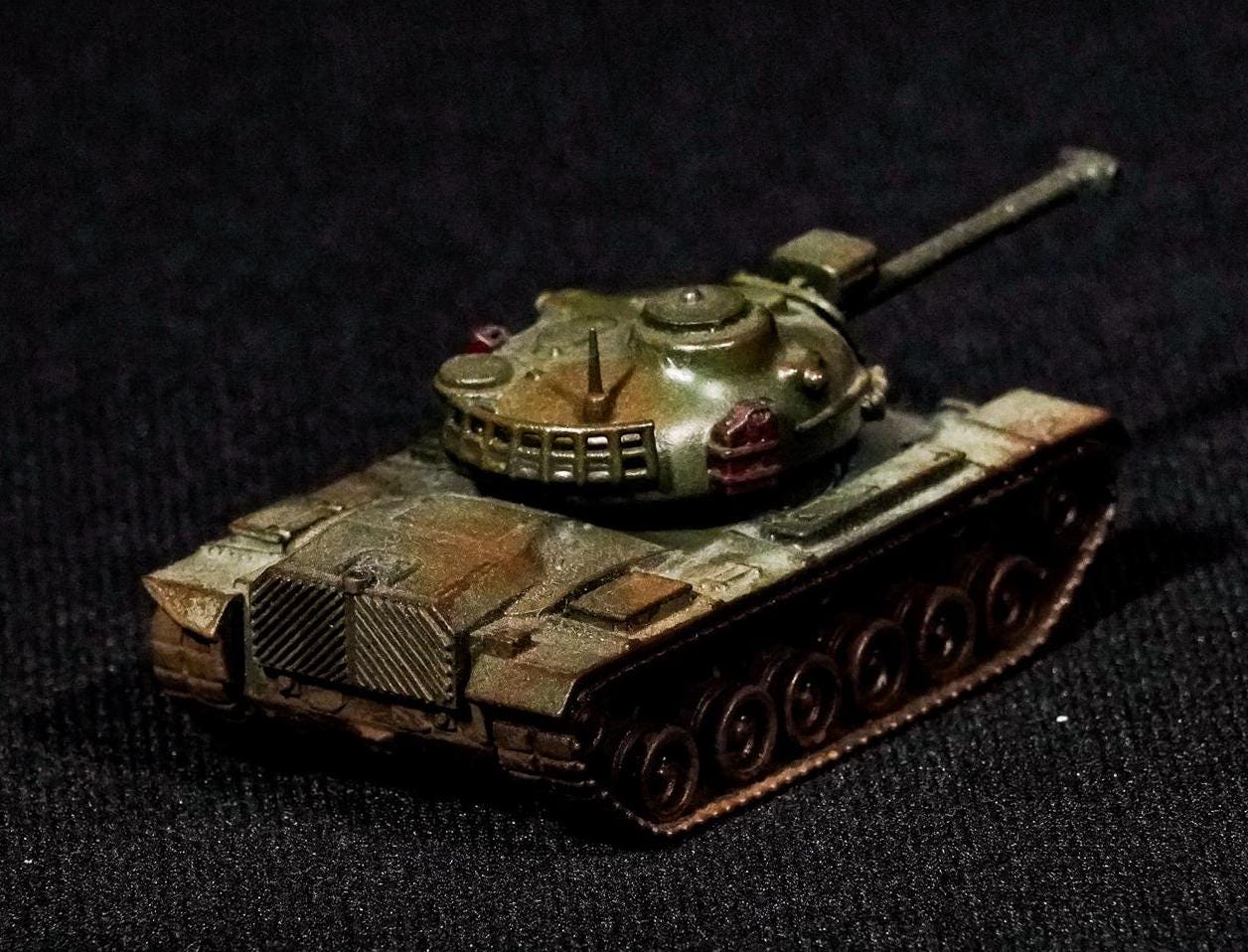 M48 Patton Unpainted Miniature – Dark Grey Resin U.S. Main Battle Tank – 1/48 • 1/56 • 1/64 • 1/72 • 1/76 • 1/87 • 1/100 • 1/144