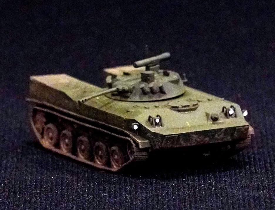 BMD-4 Unpainted Miniature – Dark Grey Resin Airborne IFV – 1/48 • 1/56 • 1/64 • 1/72 • 1/76 • 1/87 • 1/100 • 1/144
