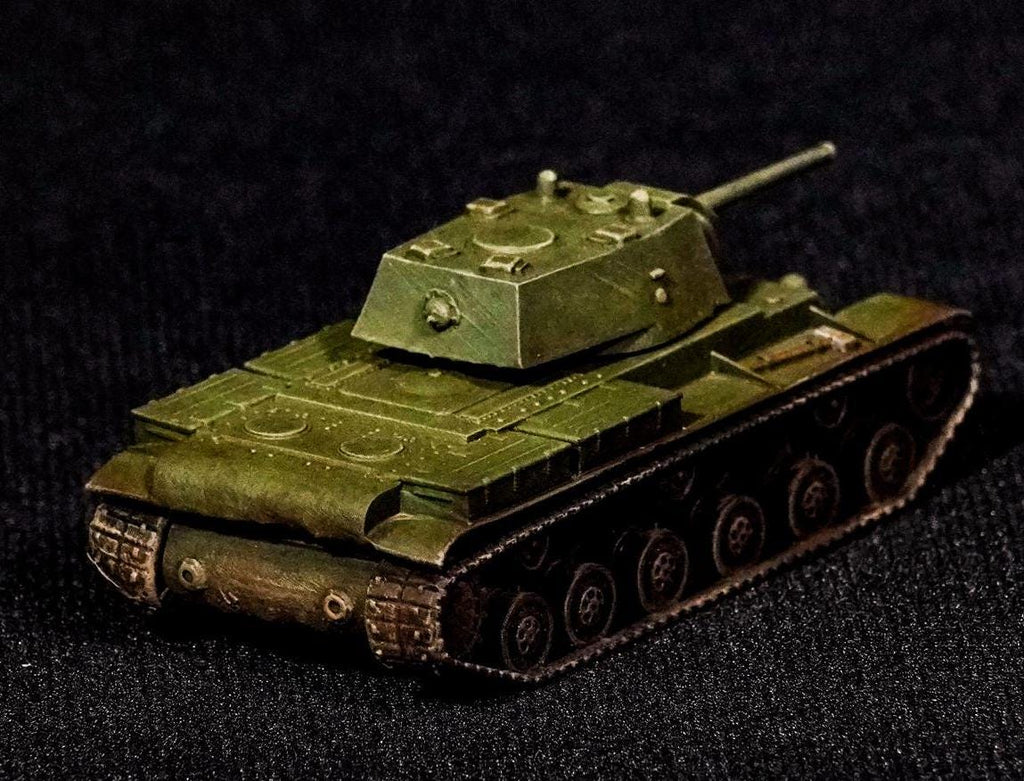 KV-1 Unpainted Miniature – Dark Grey Resin Soviet Heavy Tank – 1/48 • 1/56 • 1/64 • 1/72 • 1/76 • 1/87 • 1/100 • 1/144