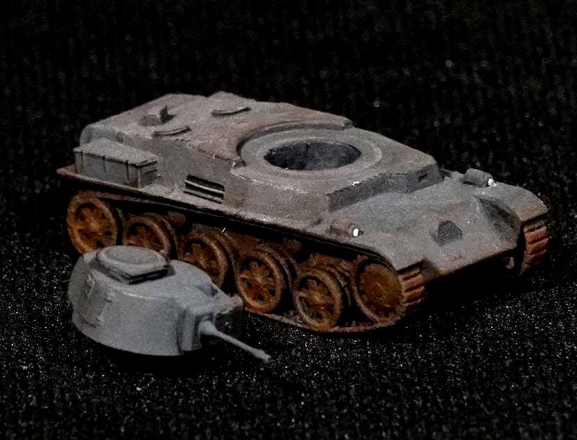 38M Toldi Unpainted Miniature – Dark Grey Resin Hungarian Light Tank – 1/48 • 1/56 • 1/64 • 1/72 • 1/76 • 1/87 • 1/100 • 1/144