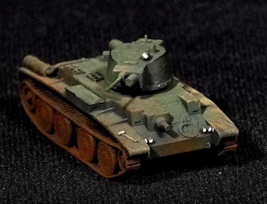 10TP Unpainted Miniature – Dark Grey Resin Polish Cruiser Tank – 1/48 • 1/56 • 1/64 • 1/72 • 1/76 • 1/87 • 1/100 • 1/144
