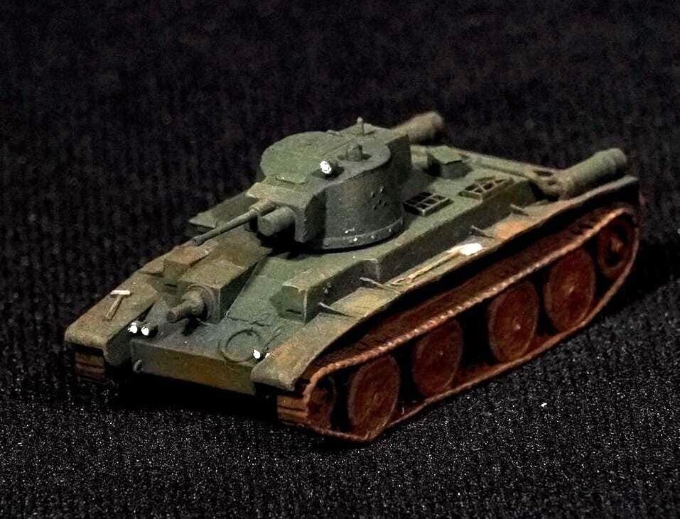 10TP Unpainted Miniature – Dark Grey Resin Polish Cruiser Tank – 1/48 • 1/56 • 1/64 • 1/72 • 1/76 • 1/87 • 1/100 • 1/144