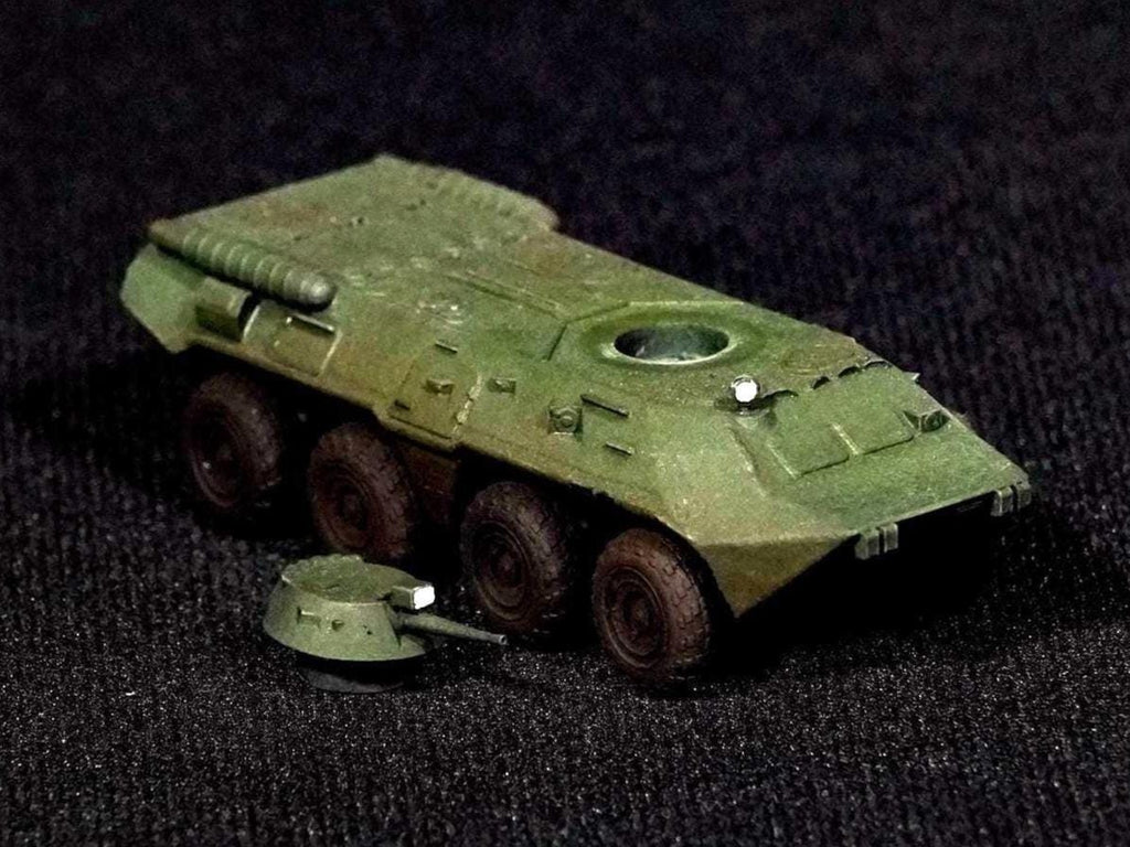 BTR-80 Unpainted Miniature – Dark Grey Resin 8x8 Armored Personnel Carrier – 1/48 • 1/56 • 1/64 • 1/72 • 1/76 • 1/87 • 1/100 • 1/144