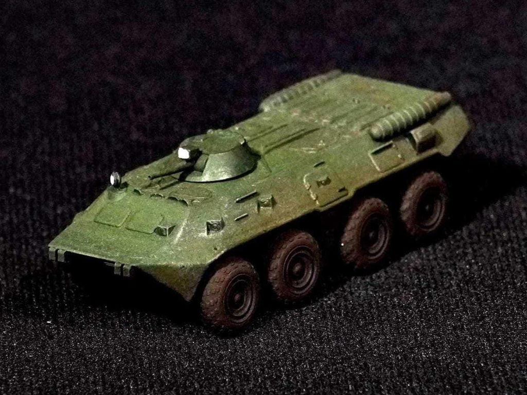 BTR-80 Unpainted Miniature – Dark Grey Resin 8x8 Armored Personnel Carrier – 1/48 • 1/56 • 1/64 • 1/72 • 1/76 • 1/87 • 1/100 • 1/144