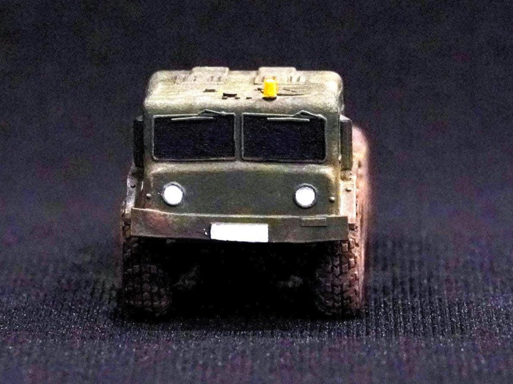 MAZ-537 Unpainted Miniature – Dark Grey Resin Soviet Heavy Tractor – 1/48 • 1/56 • 1/64 • 1/72 • 1/76 • 1/87 • 1/100 • 1/144
