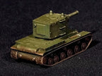 KV-2 Unpainted Miniature – Dark Grey Resin Soviet Heavy Tank – 1/48 • 1/56 • 1/64 • 1/72 • 1/76 • 1/87 • 1/100 • 1/144