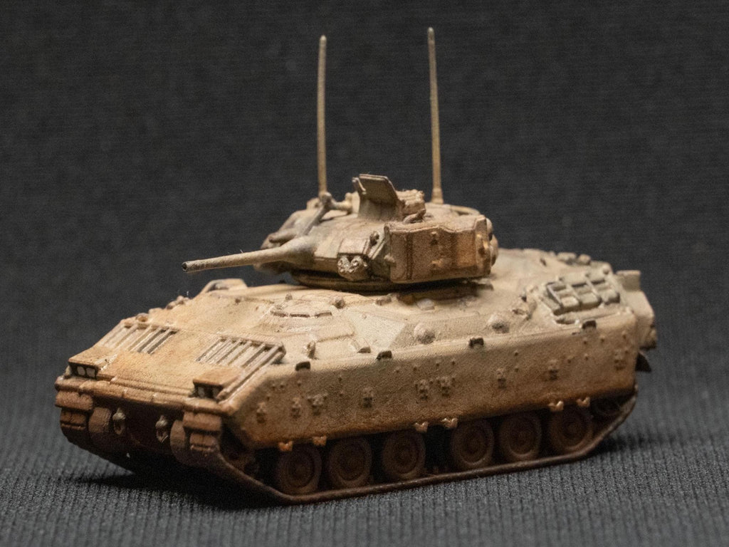 M2 Bradley Unpainted Miniature – Dark Grey Resin U.S. Infantry Fighting Vehicle – 1/48 • 1/56 • 1/64 • 1/72 • 1/76 • 1/87 • 1/100 • 1/144