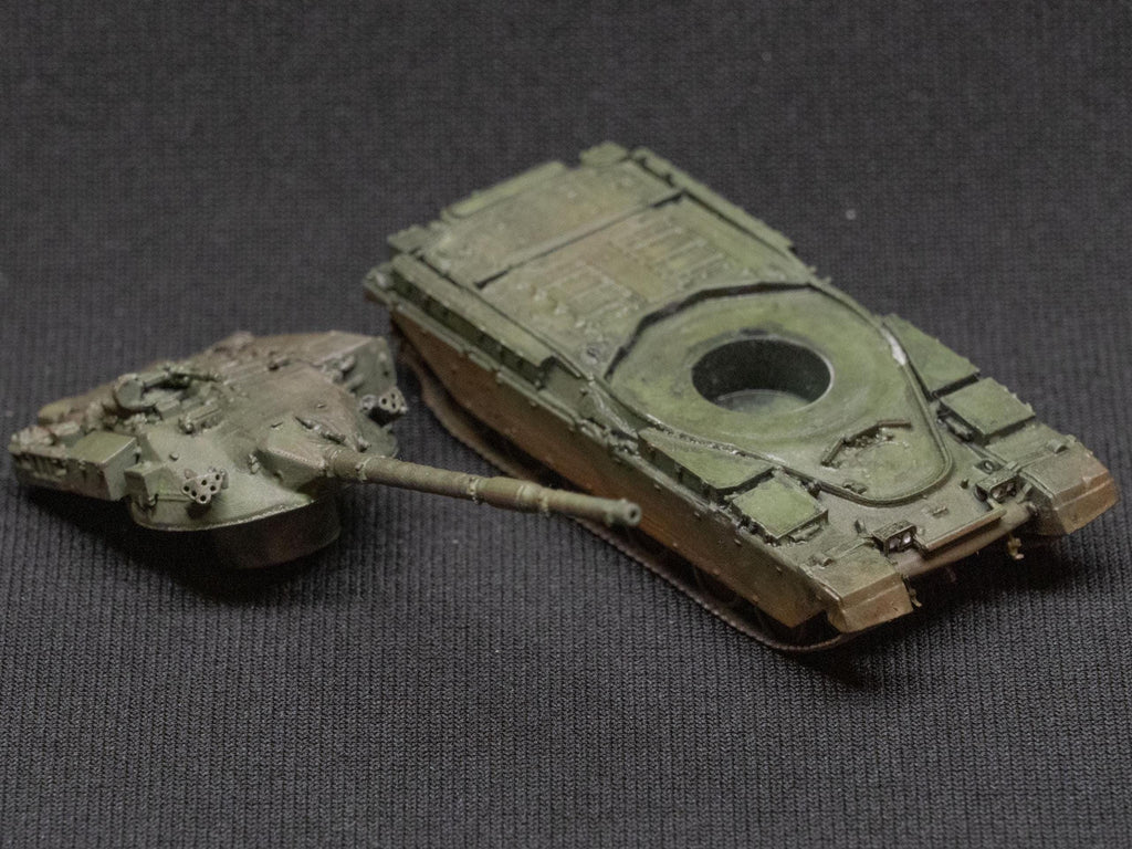 Chieftain Mk 10 Unpainted Miniature – Dark Grey Resin British Main Battle Tank – 1/48 • 1/56 • 1/64 • 1/72 • 1/76 • 1/87 • 1/100 • 1/144
