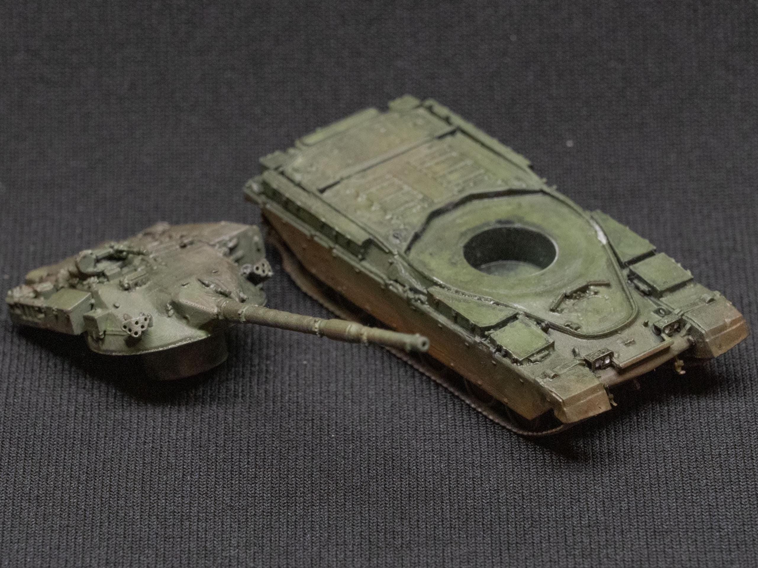 Chieftain Mk 10 Unpainted Miniature – Dark Grey Resin British Main Battle Tank – 1/48 • 1/56 • 1/64 • 1/72 • 1/76 • 1/87 • 1/100 • 1/144