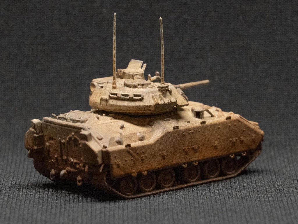 M2 Bradley Unpainted Miniature – Dark Grey Resin U.S. Infantry Fighting Vehicle – 1/48 • 1/56 • 1/64 • 1/72 • 1/76 • 1/87 • 1/100 • 1/144