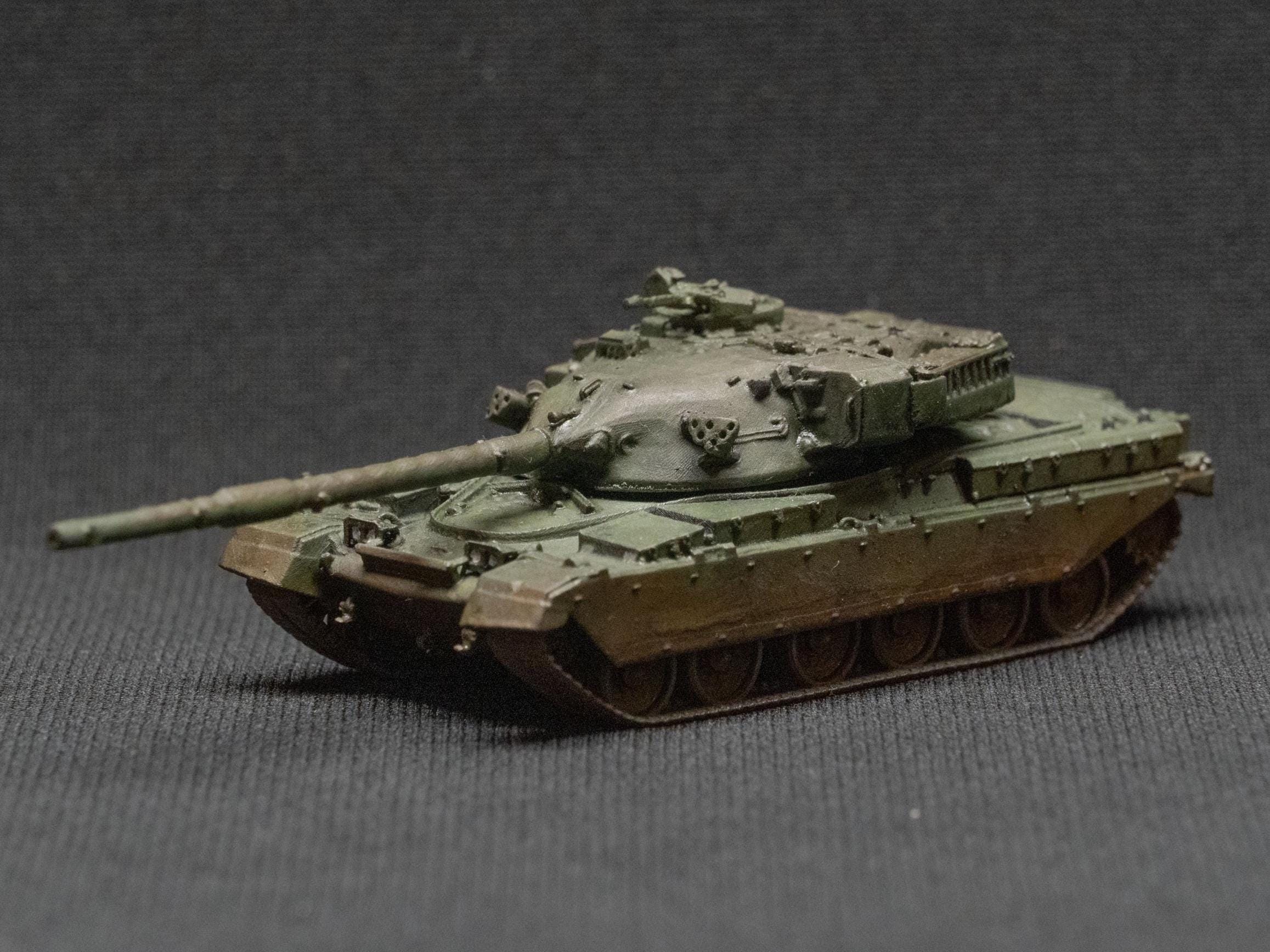 Chieftain Mk 10 Unpainted Miniature – Dark Grey Resin British Main Battle Tank – 1/48 • 1/56 • 1/64 • 1/72 • 1/76 • 1/87 • 1/100 • 1/144