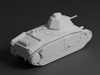 Char B1 bis Unpainted Miniature – Dark Grey Resin French Heavy Tank – 1/48 • 1/56 • 1/64 • 1/72 • 1/76 • 1/87 • 1/100 • 1/144