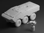 VBTP-MR Guarani Unpainted Miniature – Dark Grey Resin Brazilian 6x6 Armored Vehicle – 1/48 • 1/56 • 1/64 • 1/72 • 1/76 • 1/87 • 1/100 • 1/144