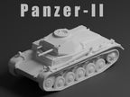 Panzer II Unpainted Miniature – Dark Grey Resin German Light Tank – 1/48 • 1/56 • 1/64 • 1/72 • 1/76 • 1/87 • 1/100 • 1/144