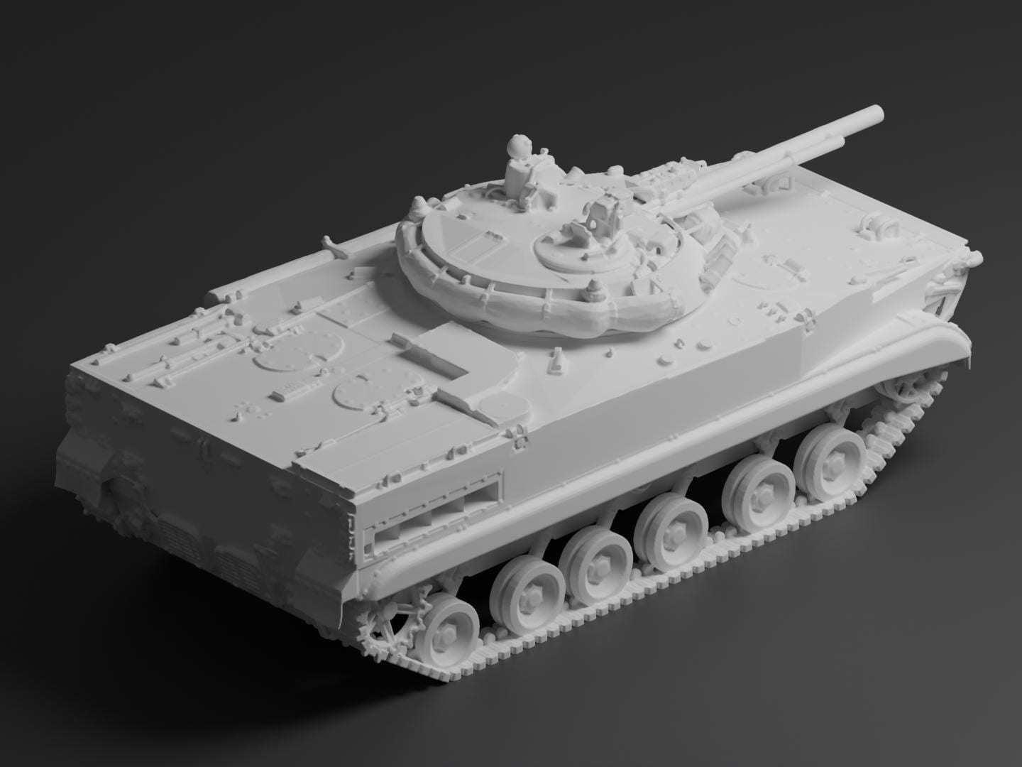 BMP-3 Unpainted Miniature – Dark Grey Resin Infantry Fighting Vehicle – 1/48 • 1/56 • 1/64 • 1/72 • 1/76 • 1/87 • 1/100 • 1/144