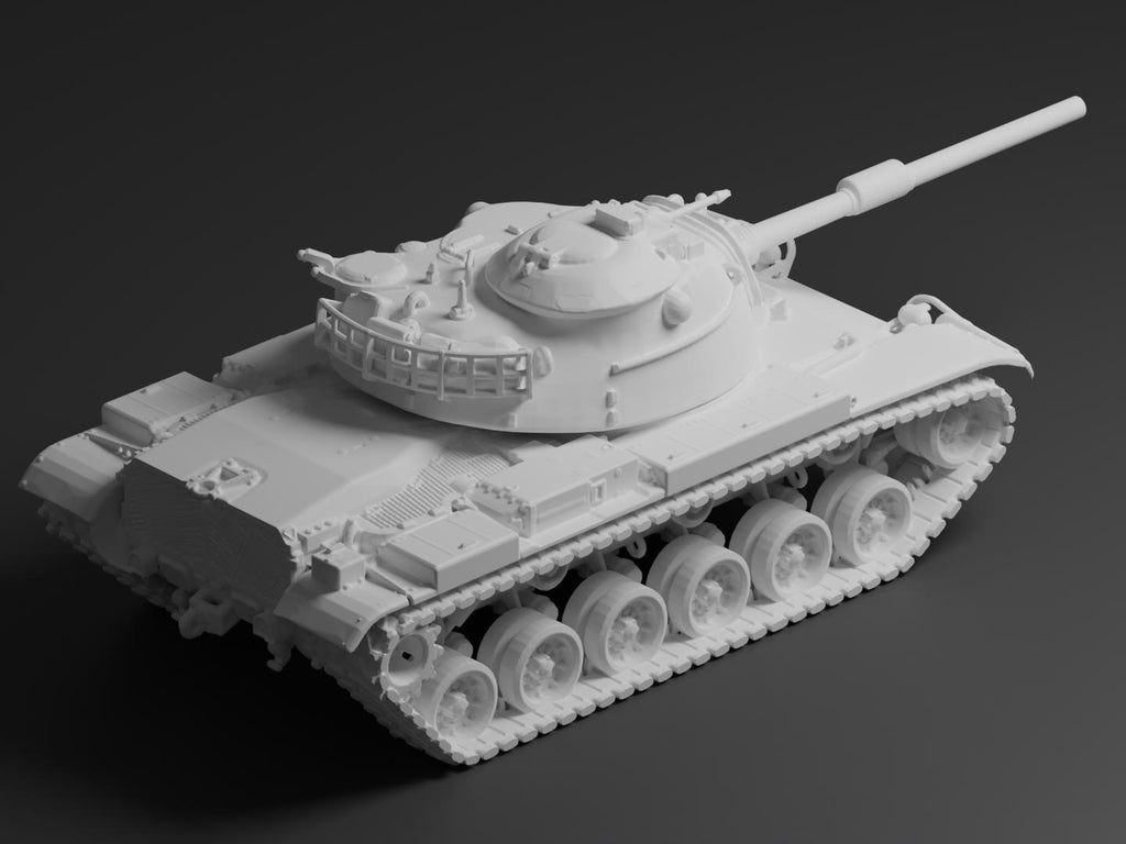 M60 Patton Unpainted Miniature – Dark Grey Resin U.S. Main Battle Tank – 1/48 • 1/56 • 1/64 • 1/72 • 1/76 • 1/87 • 1/100 • 1/144