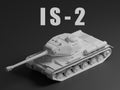 IS-2 Unpainted Miniature – Dark Grey Resin Soviet Heavy Tank – 1/48 • 1/56 • 1/64 • 1/72 • 1/76 • 1/87 • 1/100 • 1/144
