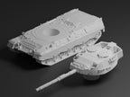 Leopard 1 Unpainted Miniature – Dark Grey Resin German Main Battle Tank – 1/48 • 1/56 • 1/64 • 1/72 • 1/76 • 1/87 • 1/100 • 1/144