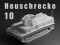 Heuschrecke 10 Unpainted Miniature – Dark Grey Resin German Self-Propelled Howitzer – 1/48 • 1/56 • 1/64 • 1/72 • 1/76 • 1/87 • 1/100 • 1/144