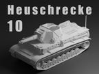Heuschrecke 10 Unpainted Miniature – Dark Grey Resin German Self-Propelled Howitzer – 1/48 • 1/56 • 1/64 • 1/72 • 1/76 • 1/87 • 1/100 • 1/144