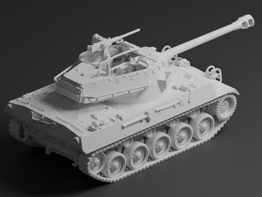 M18 Hellcat Unpainted Miniature – Dark Grey Resin U.S. Tank Destroyer – 1/48 • 1/56 • 1/64 • 1/72 • 1/76 • 1/87 • 1/100 • 1/144