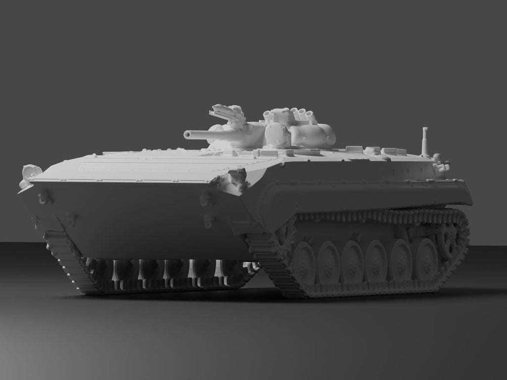BMP-1 Unpainted Miniature – Dark Grey Resin Infantry Fighting Vehicle – 1/48 • 1/56 • 1/64 • 1/72 • 1/76 • 1/87 • 1/100 • 1/144