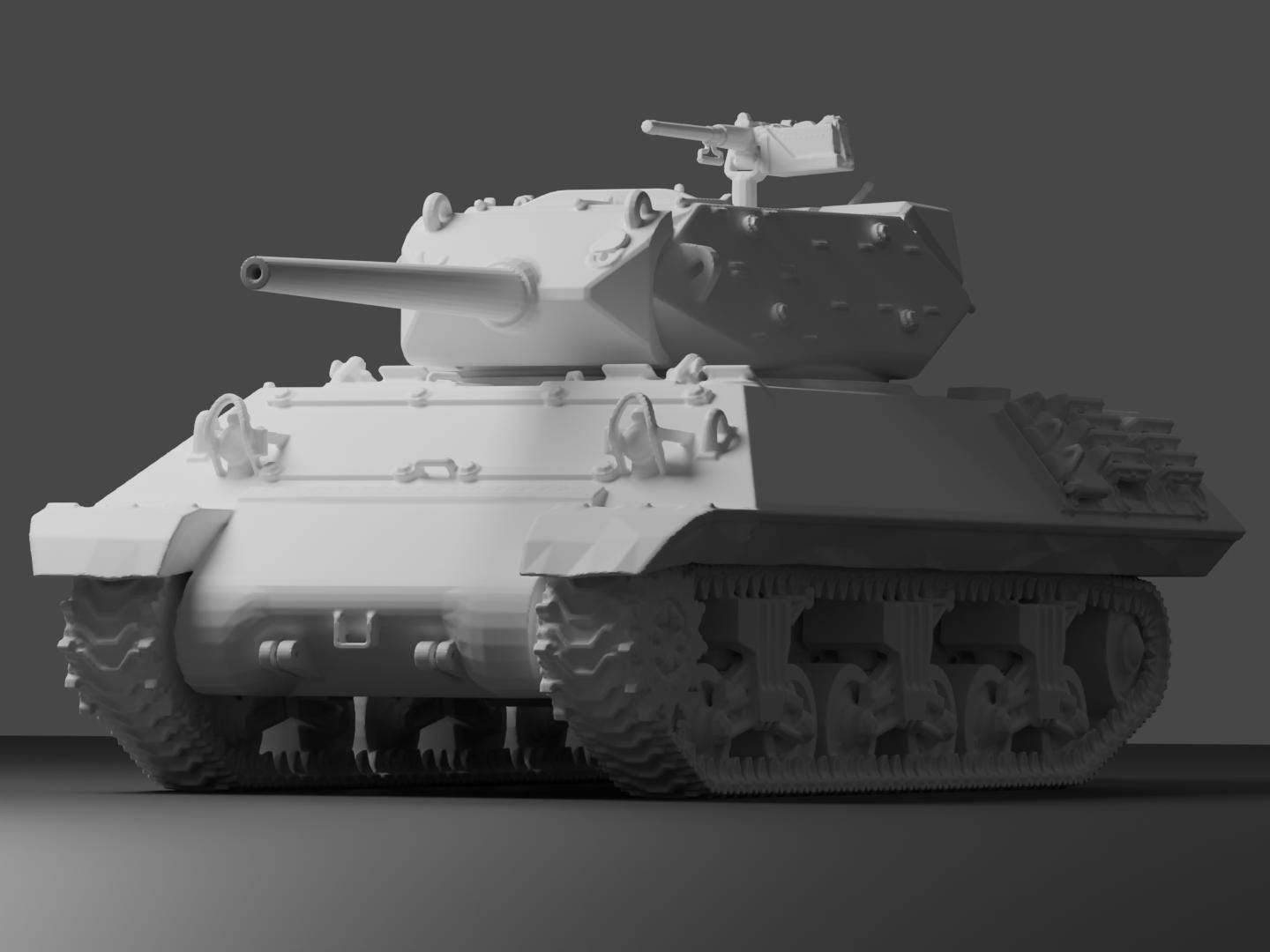M10 Wolverine Unpainted Miniature – Dark Grey Resin U.S. Tank Destroyer – 1/48 • 1/56 • 1/64 • 1/72 • 1/76 • 1/87 • 1/100 • 1/144