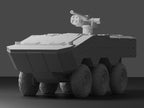VBTP-MR Guarani Unpainted Miniature – Dark Grey Resin Brazilian 6x6 Armored Vehicle – 1/48 • 1/56 • 1/64 • 1/72 • 1/76 • 1/87 • 1/100 • 1/144