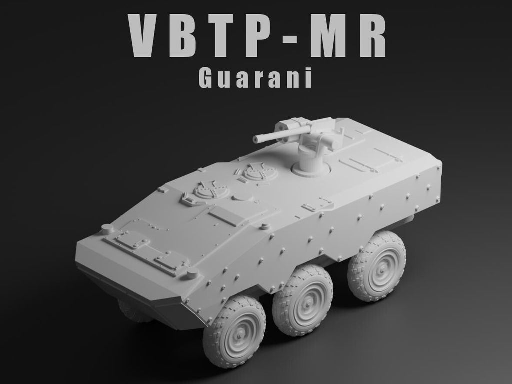 VBTP-MR Guarani Unpainted Miniature – Dark Grey Resin Brazilian 6x6 Armored Vehicle – 1/48 • 1/56 • 1/64 • 1/72 • 1/76 • 1/87 • 1/100 • 1/144