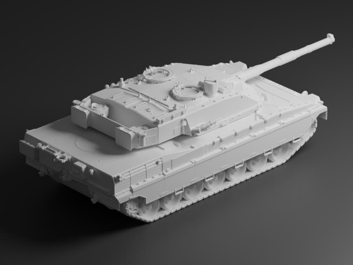 C1 Ariete PSO Unpainted Miniature – Dark Grey Resin Italian Main Battle Tank – 1/48 • 1/56 • 1/64 • 1/72 • 1/76 • 1/87 • 1/100 • 1/144