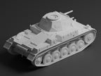 Panzer II Unpainted Miniature – Dark Grey Resin German Light Tank – 1/48 • 1/56 • 1/64 • 1/72 • 1/76 • 1/87 • 1/100 • 1/144