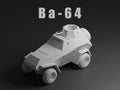 BA-64 Unpainted Miniature – Dark Grey Resin Scout Car Model – 1/48 • 1/56 • 1/64 • 1/72 • 1/76 • 1/87 • 1/100 • 1/144
