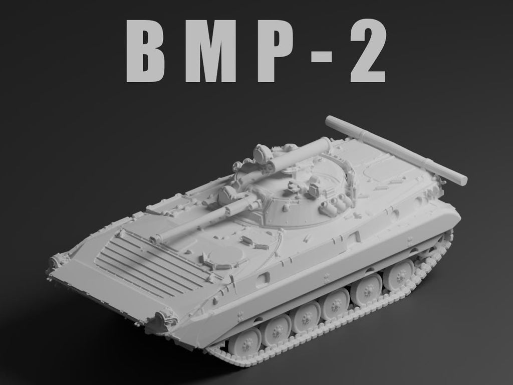 BMP-2 Unpainted Miniature – Dark Grey Resin Infantry Fighting Vehicle – 1/48 • 1/56 • 1/64 • 1/72 • 1/76 • 1/87 • 1/100 • 1/144
