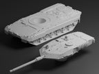Leopard 2A7 Unpainted Miniature – Dark Grey Resin German Main Battle Tank – 1/48 • 1/56 • 1/64 • 1/72 • 1/76 • 1/87 • 1/100 • 1/144