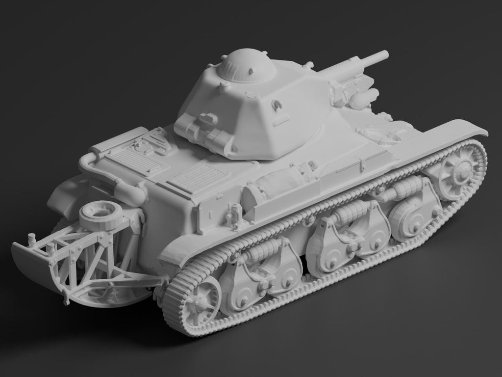 Renault R35 Unpainted Miniature – Dark Grey Resin French Light Infantry Tank – 1/48 • 1/56 • 1/64 • 1/72 • 1/76 • 1/87 • 1/100 • 1/144