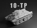 10TP Unpainted Miniature – Dark Grey Resin Polish Cruiser Tank – 1/48 • 1/56 • 1/64 • 1/72 • 1/76 • 1/87 • 1/100 • 1/144