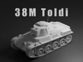 38M Toldi Unpainted Miniature – Dark Grey Resin Hungarian Light Tank – 1/48 • 1/56 • 1/64 • 1/72 • 1/76 • 1/87 • 1/100 • 1/144