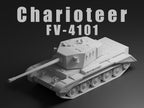 Charioteer FV4101 Unpainted Miniature – Dark Grey Resin Tank Destroyer – 1/48 • 1/56 • 1/64 • 1/72 • 1/76 • 1/87 • 1/100 • 1/144