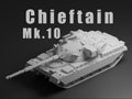 Chieftain Mk 10 Unpainted Miniature – Dark Grey Resin British Main Battle Tank – 1/48 • 1/56 • 1/64 • 1/72 • 1/76 • 1/87 • 1/100 • 1/144