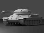 IS-6 Unpainted Miniature – Dark Grey Resin Soviet Experimental Heavy Tank – 1/48 • 1/56 • 1/64 • 1/72 • 1/76 • 1/87 • 1/100 • 1/144